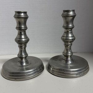 Towle Newburyport Pewter set of vintage 6” Candlesticks 7637